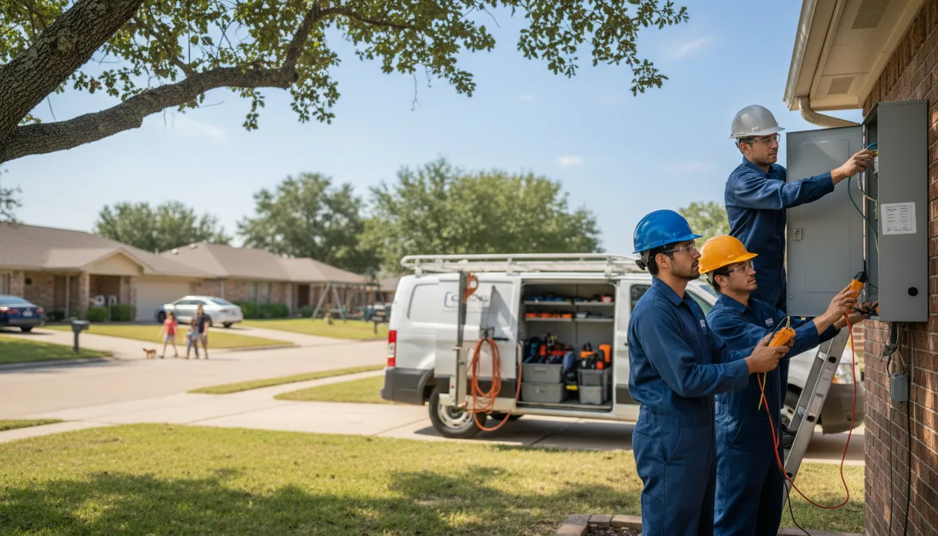 Certified electrician providing emergency electrical services in Hector, AR